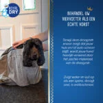 Mikrofaser Hundetrockensack M, Rückenlänge 60 cm – Royal Dry Doggy Bag – Bild 6