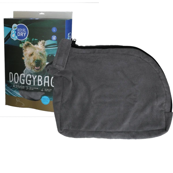 Hundetrockensack aus Mikrofaser L, Rückenlänge 75 cm – Royal Dry Doggy Bag