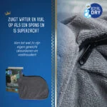 Hundetrockensack aus Mikrofaser L, Rückenlänge 75 cm – Royal Dry Doggy Bag – Bild 4