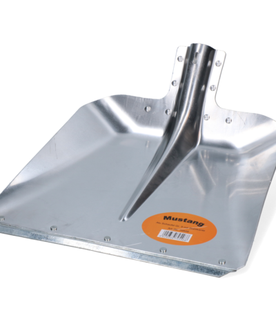 Aluminiumschaufel mit Stahlverschleißkante, 38 cm breit, ohne Stiel – Mustang