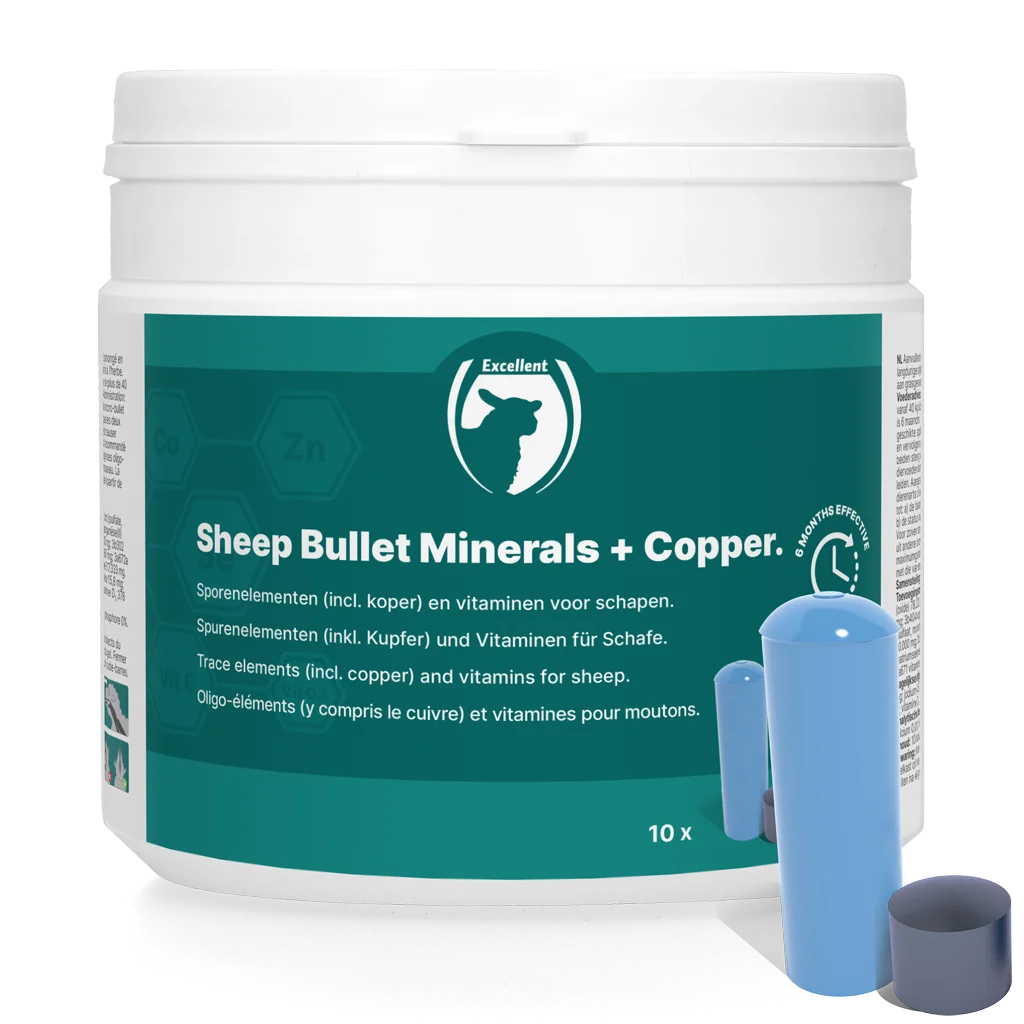 Schafbolus mit Kupfer, 10 Bolusse und 10 Mikrobullets – Excellent Sheep Bullet Minerals + Copper – Bild 1