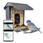 Vogelhaus mit Kamera und Solarpanel, 1,5 l – Hofman Animal Care AI Bird Feeder