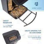 Vogelhaus mit Kamera und Solarpanel, 1,5 l – Hofman Animal Care AI Bird Feeder – Bild 4