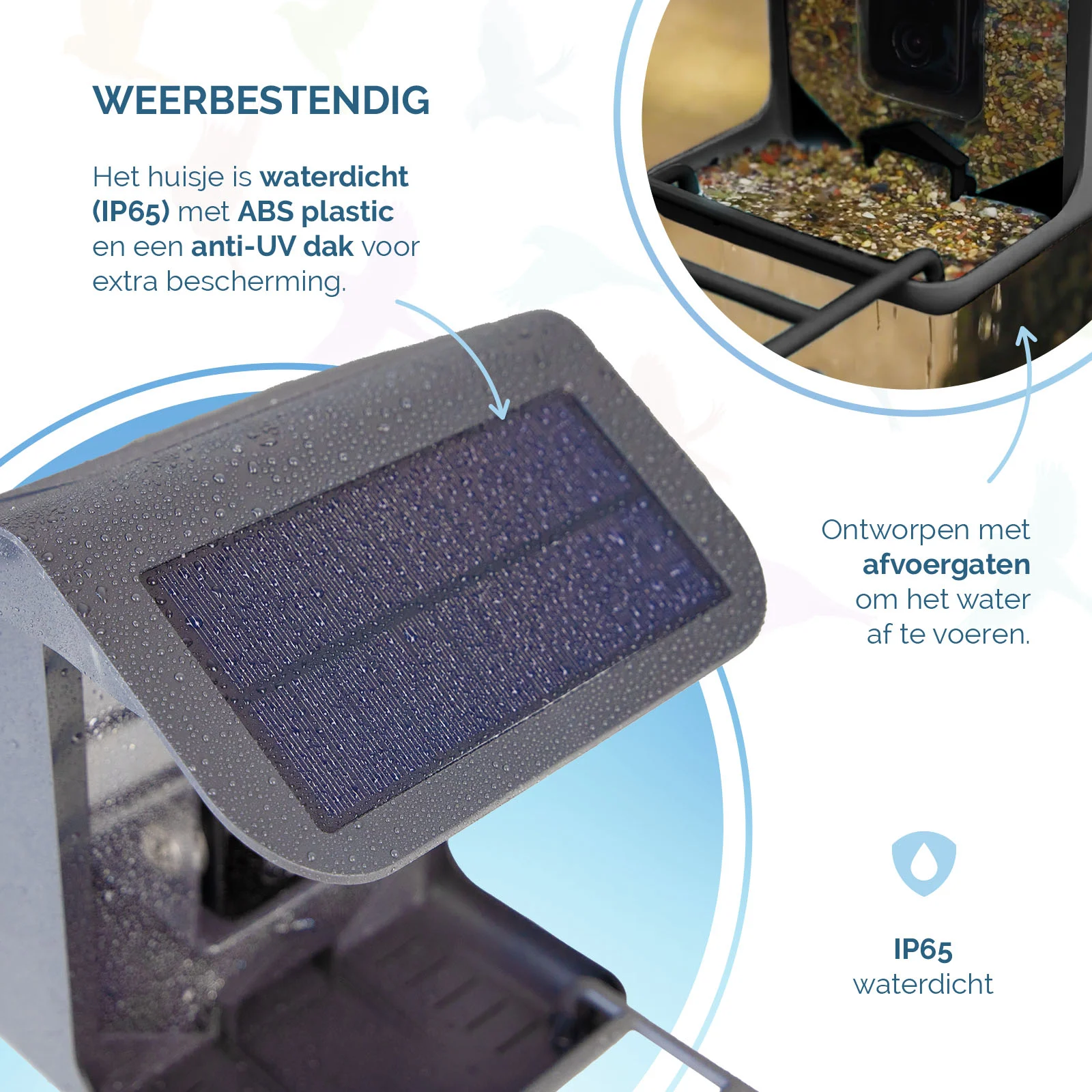 Vogelhaus mit Kamera und Solarpanel, 1,5 l – Hofman Animal Care AI Bird Feeder – Bild 5