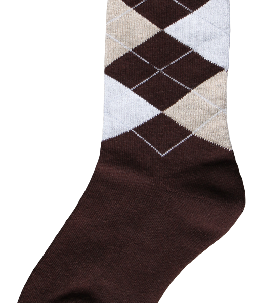 Reitsocken in Braun, Beige und Weiß, Größe 43 bis 46