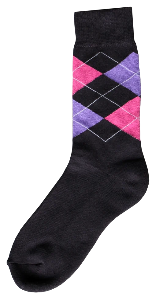 Reitsocken Dunkelgrau, Rosa und Lila, Größe 43 bis 46 – Bild 1