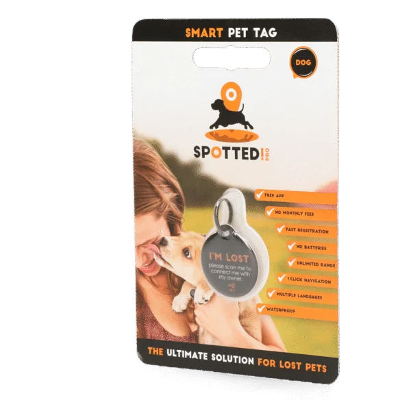 Haustiertag M für Hund und Katze, wasserdicht – Spotted! Pro