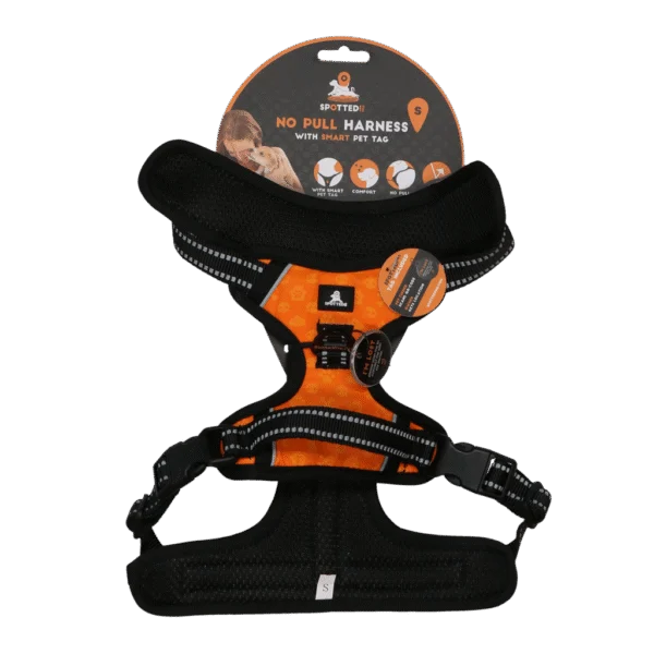 Anti Zug Hundegeschirr mit Griff, Orange S – Spotted! Pro No Pull