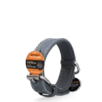 Lederhalsband für Hunde mit digitaler Hundemarke, 50 cm, Grau – Spotted! Pro – Bild 4