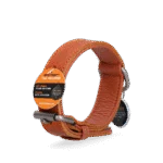 Lederhalsband für Hunde mit digitaler Hundemarke, 45 cm, Cognac – Spotted! Pro – Bild 3