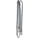 Trainingsleine aus Leder für Hunde, Grau, 250 cm x 16 mm – Spotted! Pro