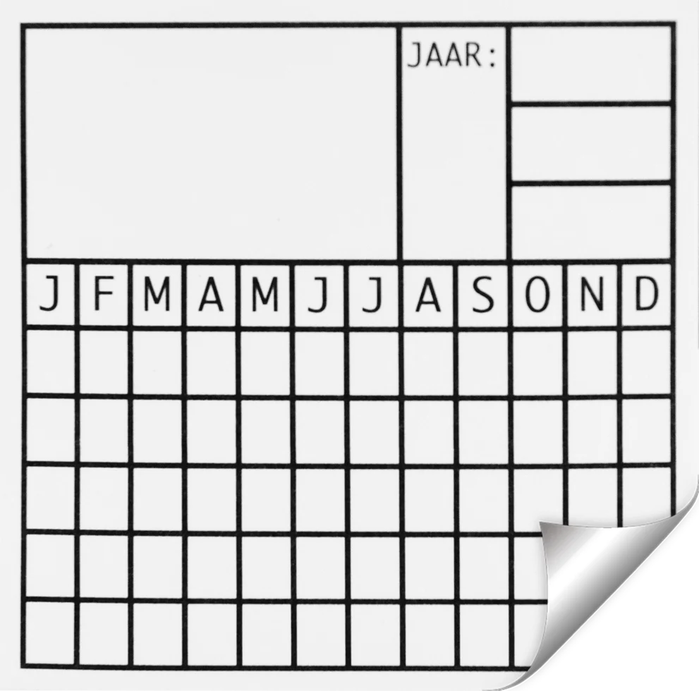 STIC0055.png Datumsaufkleber für Inspektionstermine, 5 x 5 cm, 10 Stück – Hofman Pest Control Datum – Bild 1