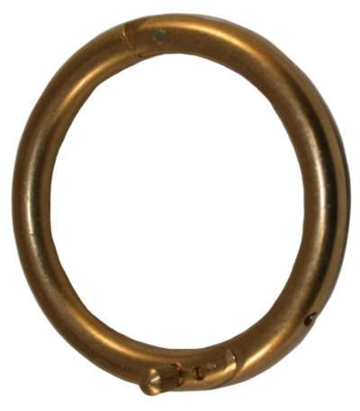 Messingbullenring 61 mm mit Schraube