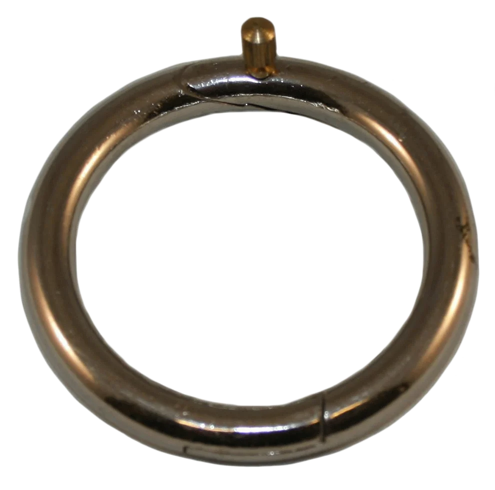 STIE0008.png Bullenring aus Messing 52 bis 54 mm mit Schraube – Bild 1