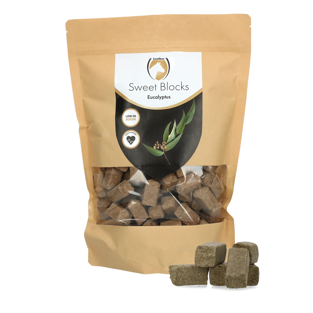 SWEE0014.png Pferdeleckerlis Eukalyptus, zuckerarm, 1 kg – Excellent Horse Sweet Blocks – Bild 1