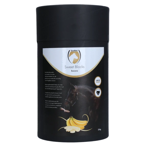 Pferdeleckerli mit Banane, zuckerarm, 3 kg – Excellent Horse Sweet Blocks