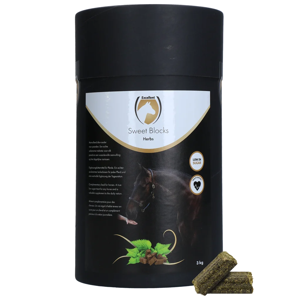 Pferdeleckerli mit Kräutern, 3 kg – Excellent Horse Sweet Blocks Herbs – Bild 1