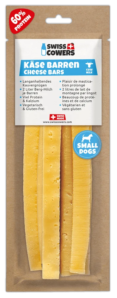 SWIS110015.png Käsekaustange für Hunde, laktosefrei – SwissCowers Cheese Bars Original S – Bild 1