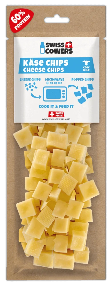 Käsewürfel zum Aufbacken für Hunde – SwissCowers Cheese Chips – Bild 1