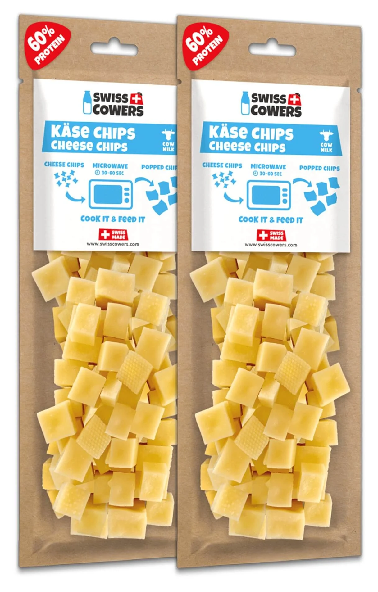 Käsewürfel zum Aufbacken für Hunde – SwissCowers Cheese Chips – Bild 2