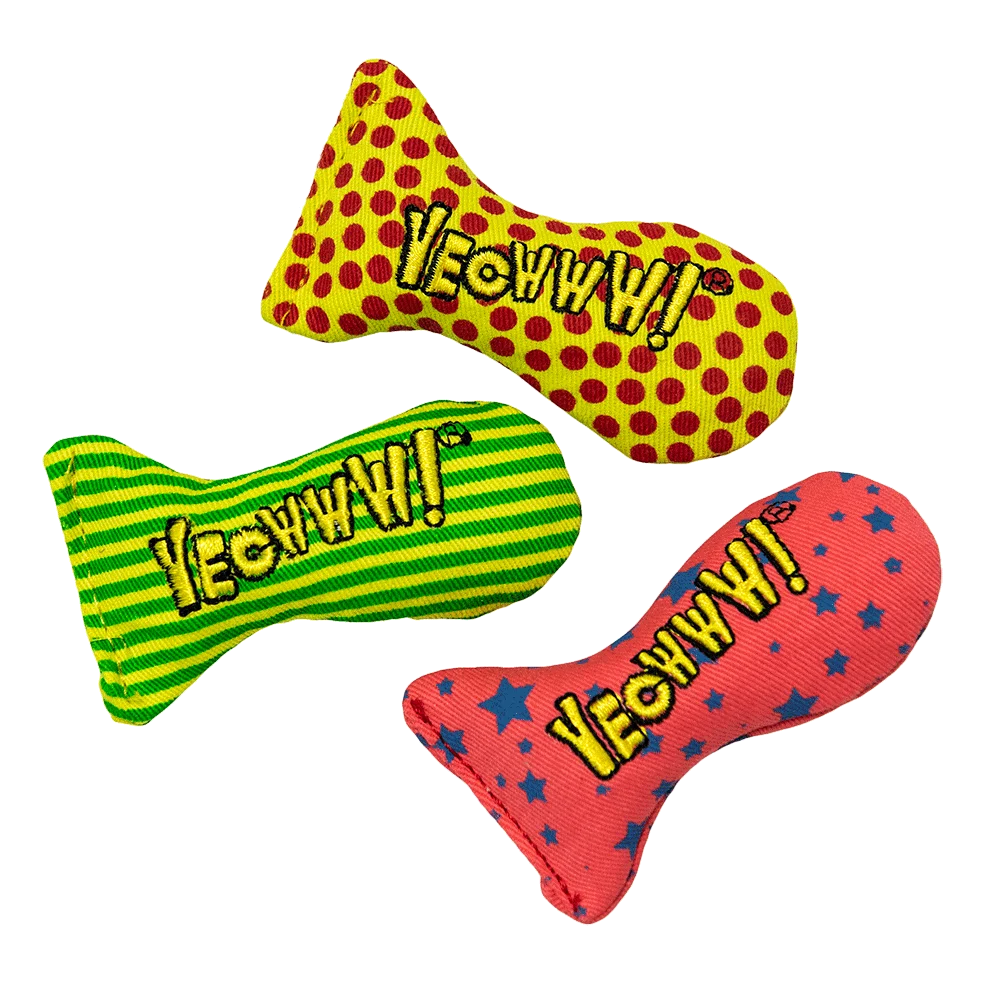 Katzenspielzeug Sardinen mit Katzenminze – Yeowww! Stinkies Catnip Sardines Trio – Bild 4