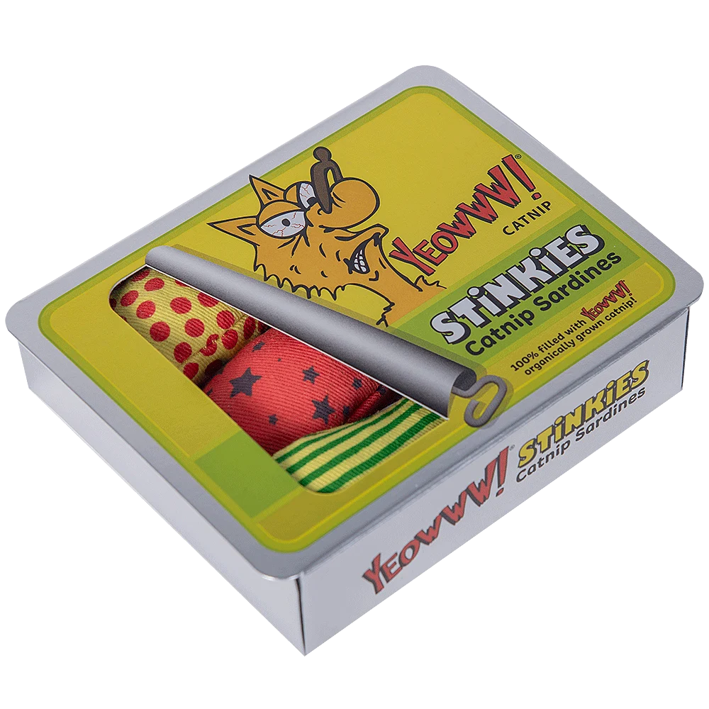 Katzenspielzeug Sardinen mit Katzenminze – Yeowww! Stinkies Catnip Sardines Trio – Bild 3