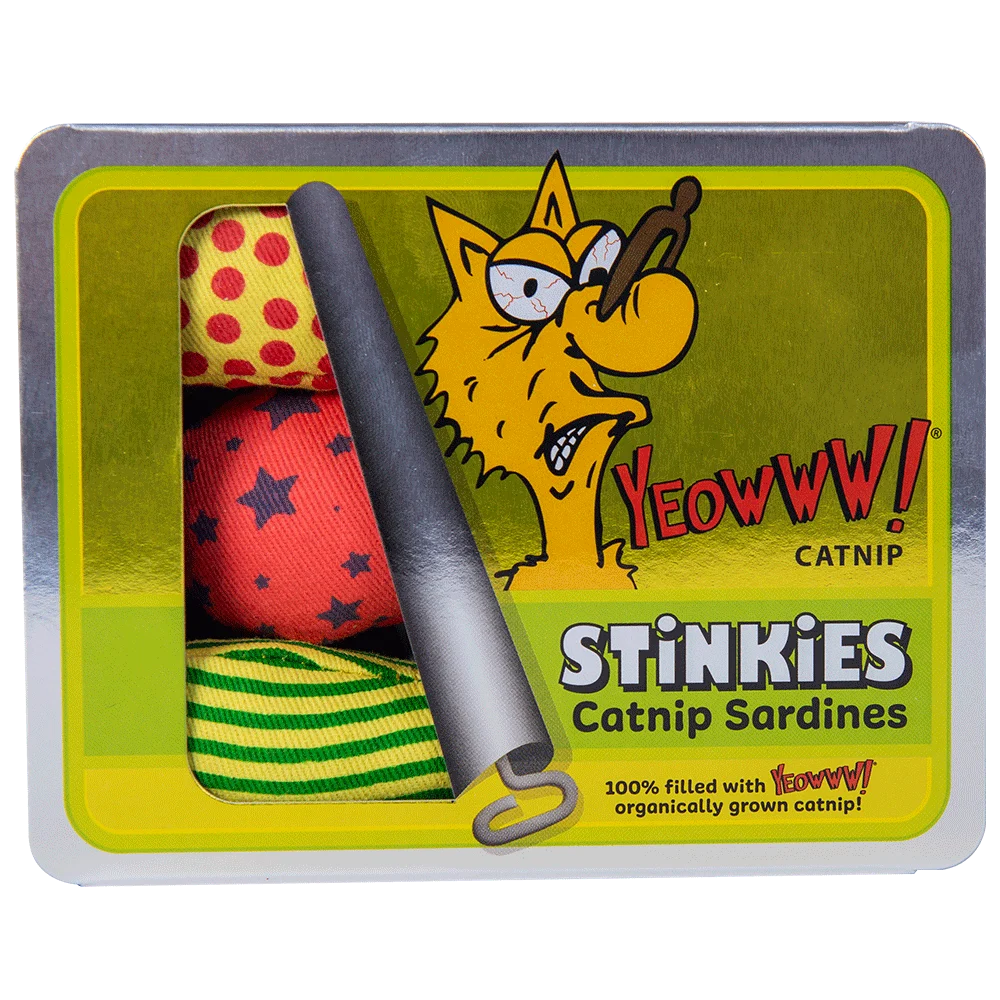 Katzenspielzeug Sardinen mit Katzenminze – Yeowww! Stinkies Catnip Sardines Trio – Bild 1