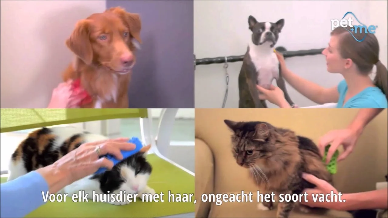 Silikonbürste für Hunde mit langem Fell, Rot – Pet + Me – Bild 6