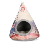 Katzenzelt mit Kissen, 42 x 56 cm – Takara Tipi Yin Yang