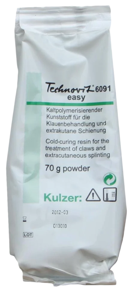 TECH0007D.png Pulver für Klauenklötze 70 g – Kulzer Technovit 6091 Easy – Bild 1