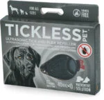 Gerät zur Abwehr von Zecken und Flöhen für Hunde und Katzen mit Ultraschall, Schwarz – Tickless Pet – Bild 2