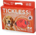 Gerät zur Abwehr von Zecken und Flöhen für Hunde und Katzen mit Ultraschall, Orange – Tickless Pet – Bild 2