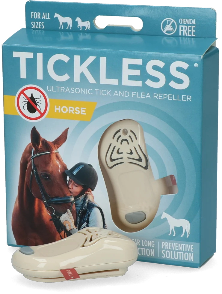 TICK105BE.png Ultraschall Zeckenabwehr für Pferde, Beige – Tickless Horse – Bild 1