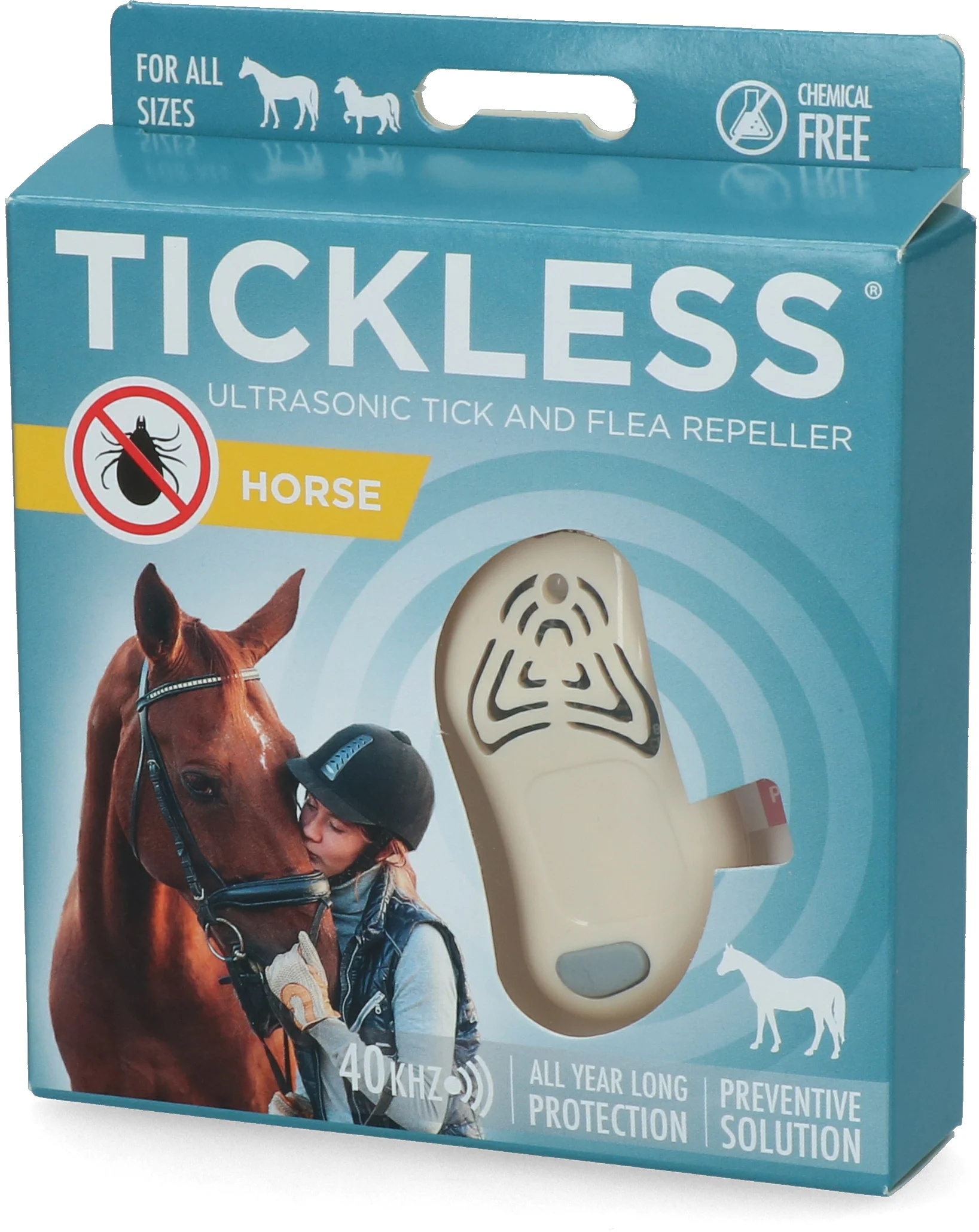Ultraschall Zeckenabwehr für Pferde, Beige – Tickless Horse – Bild 2