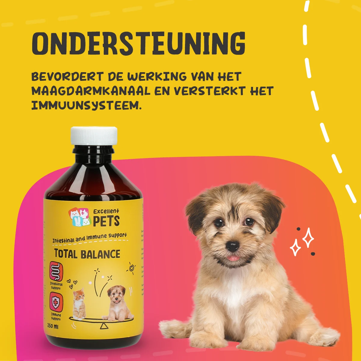 Flüssiges Ergänzungsfuttermittel für Hunde und Katzen, 250 ml – Excellent Pets Total Balance – Bild 4