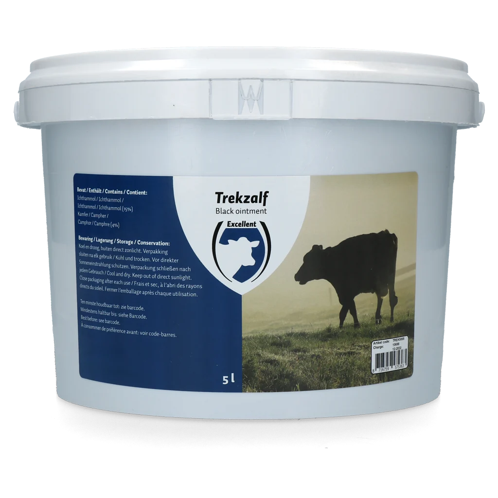 Zugsalbe mit 4% Kampfer und 15% Ichthammol, 5 l – Excellent Zugsalbe – Bild 1