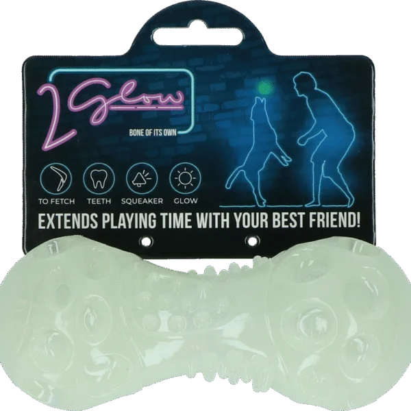 Leuchtender Spielknochen für Hunde – 2 Glow Bone of it's Own