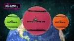 Tennisball mit Quietsche und Gummirand, Orange L, 7,5 cm – Dog Comets Neutron Star – Bild 3