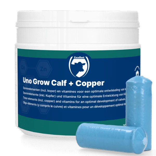 Mineralbolus mit Kupfer für Kälber, 20 x 40,5 g – Excellent Uno Grow Calf + Copper