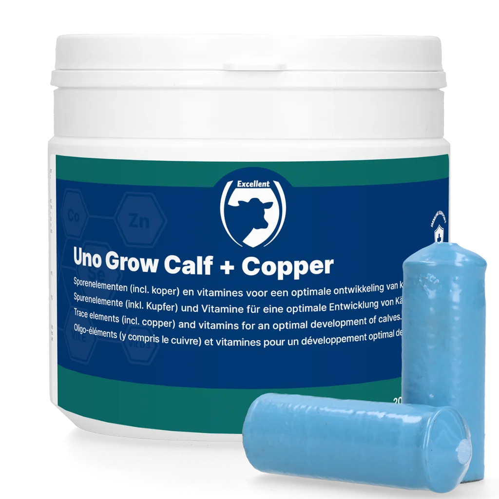 UNO004M.png Mineralbolus mit Kupfer für Kälber, 20 x 40,5 g – Excellent Uno Grow Calf + Copper – Bild 1