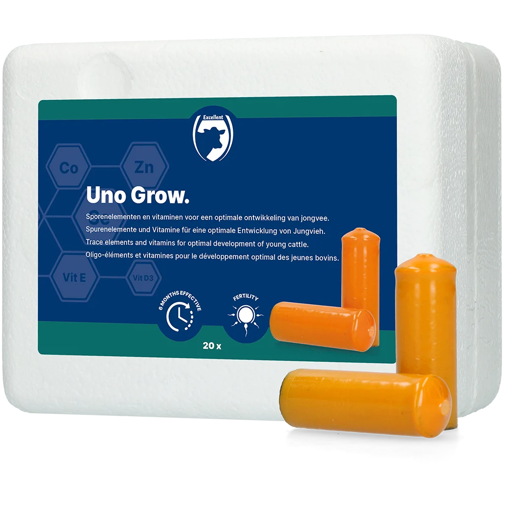 UNO005.png Mineralstoffbolus für Jungrinder, 20 x 112 g – Excellent Uno Grow – Bild 1