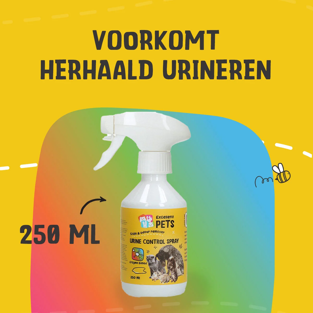 Urinspray gegen Urinflecken und Uringeruch 250 ml – Excellent Pets Urine Control Spray – Bild 4