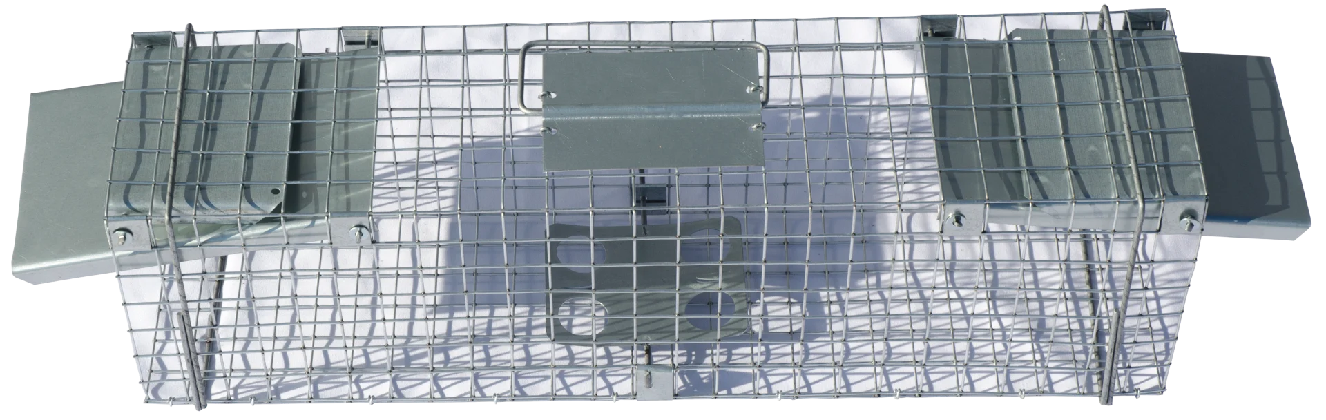 VAL0006.png Durchlauf Lebendfalle aus verzinktem Stahl für Marder und Ratten, 65 x 17 x 20 cm – Hofman Pest Control – Bild 1