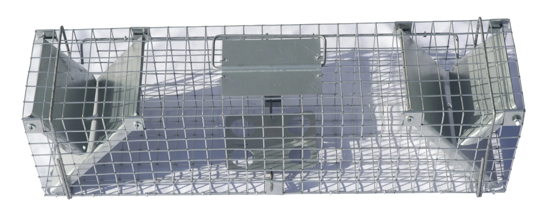 Durchlauf Lebendfalle aus verzinktem Stahl für Marder und Ratten, 65 x 17 x 20 cm – Hofman Pest Control – Bild 3