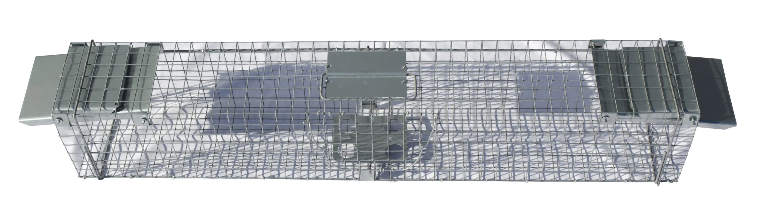 Durchgangsfalle aus verzinktem Stahl für Marder und Ratten, 102 x 17 x 20 cm – Hofman Pest Control – Bild 2