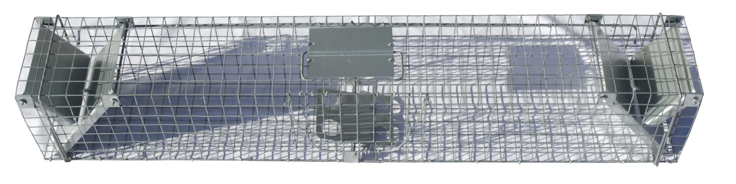 Durchgangsfalle aus verzinktem Stahl für Marder und Ratten, 102 x 17 x 20 cm – Hofman Pest Control – Bild 1