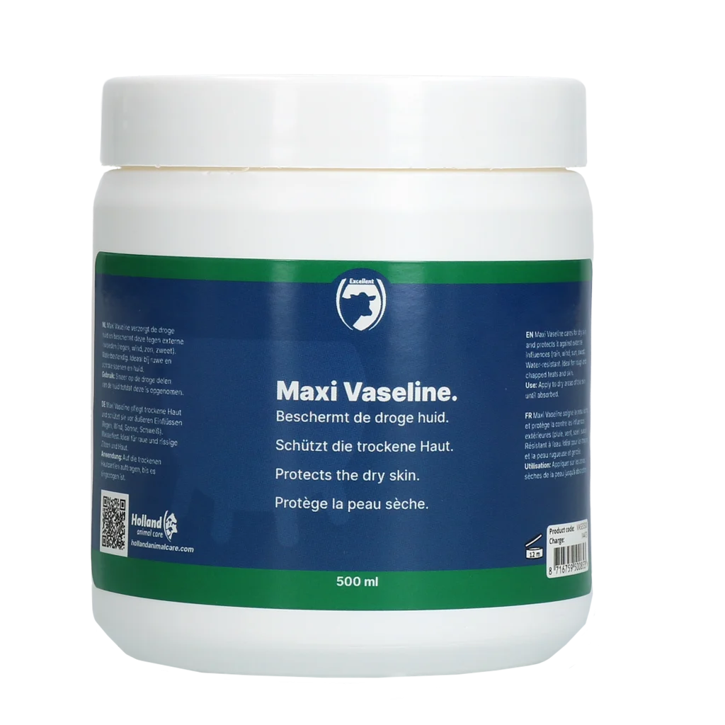 VASE0500.png Vaseline für Haut und Zitzen 500 ml – Excellent Maxi Vaseline – Bild 1