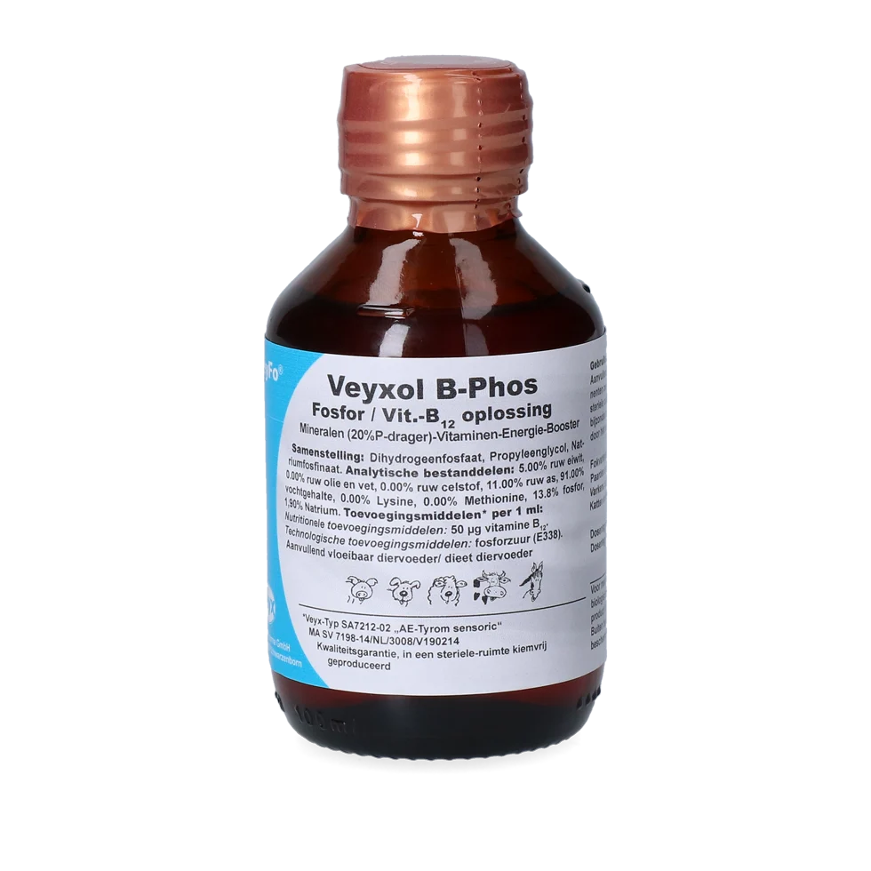 VEYX0017.png Ergänzungsfuttermittel für Milchkühe mit Phosphor und Vitamin B12, 100 ml – Veyx Veyfo Veyxol B-Phos – Bild 1