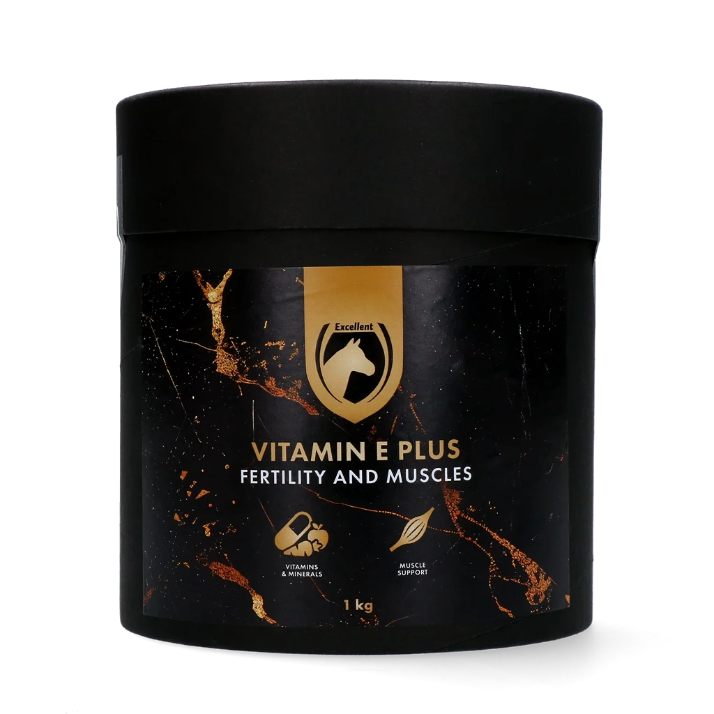 Vitamin E Ergänzungsfuttermittel für Pferde mit Lysin und Selen, 1 kg – Excellent Horse Vitamin E Plus – Bild 1