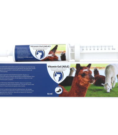Vitamingel für Alpakas mit A, D3 und E, 60 ml – Excellent Vitamine Gel